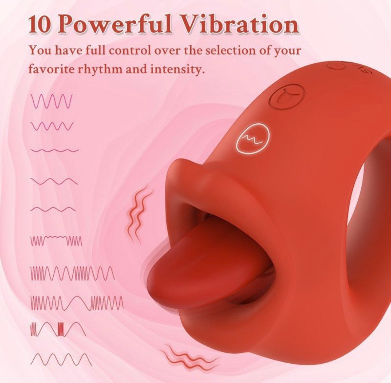 Vibrateur féminin à bouton