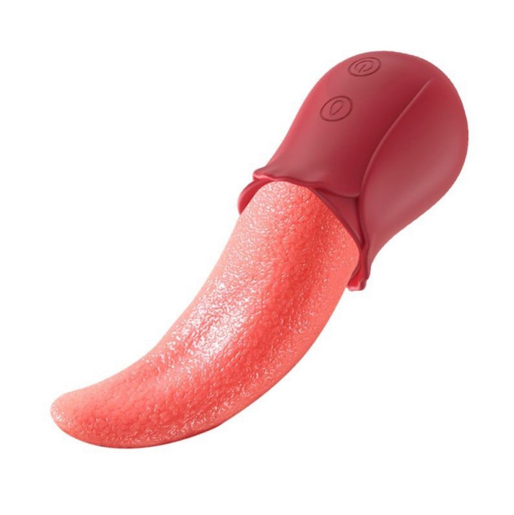 Vibrateur réaliste à lécher la langue