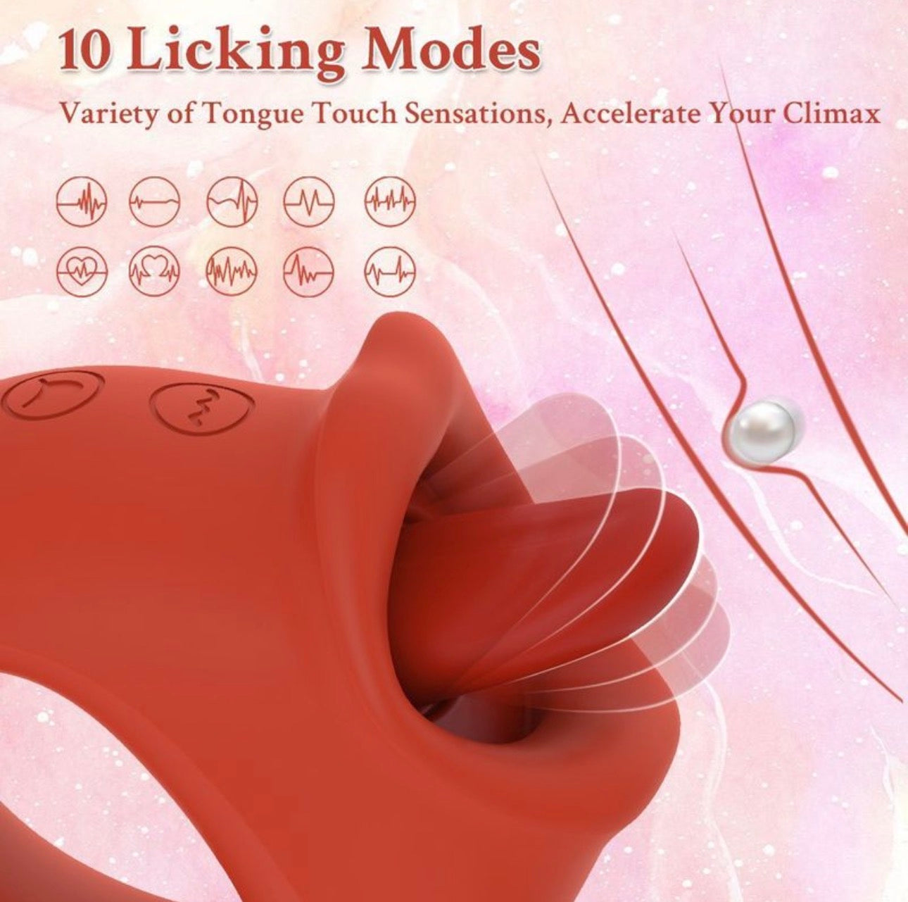 Vibrateur féminin à bouton